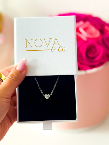 Custom Mini Heart Engraved Necklace