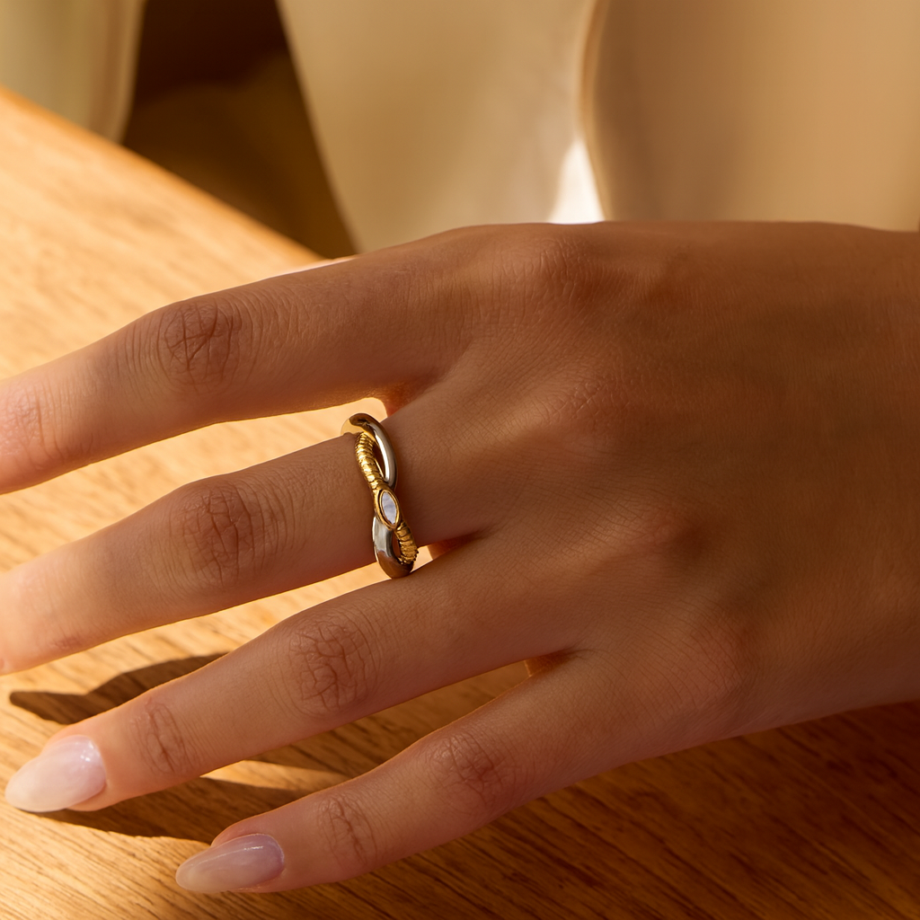 Two- Toned Taylor Ring