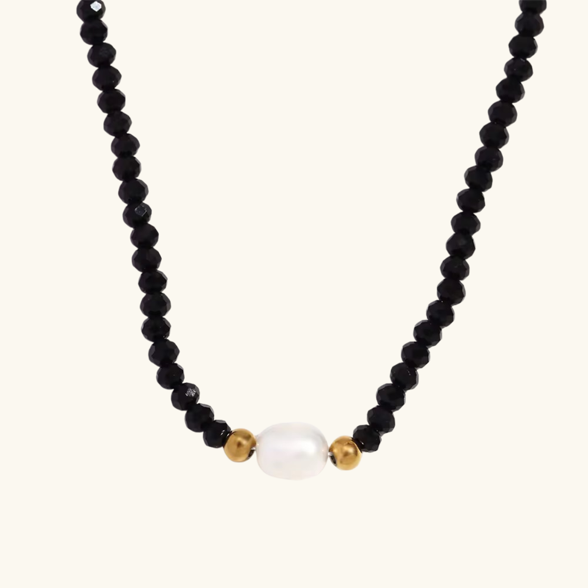 Onyx Pearl Necklace