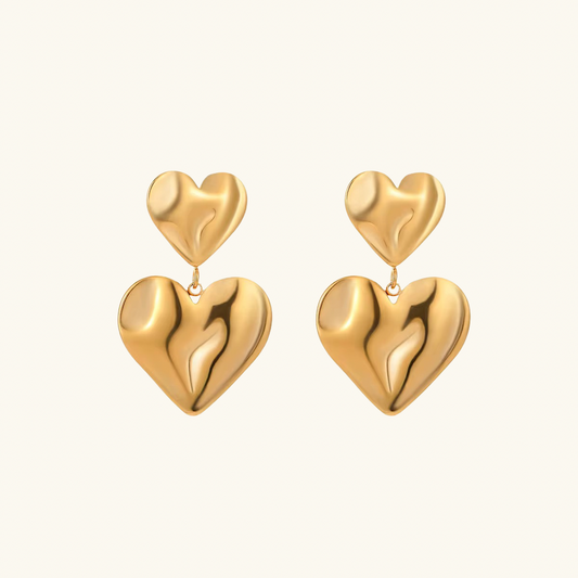 Heart Drop Earrings