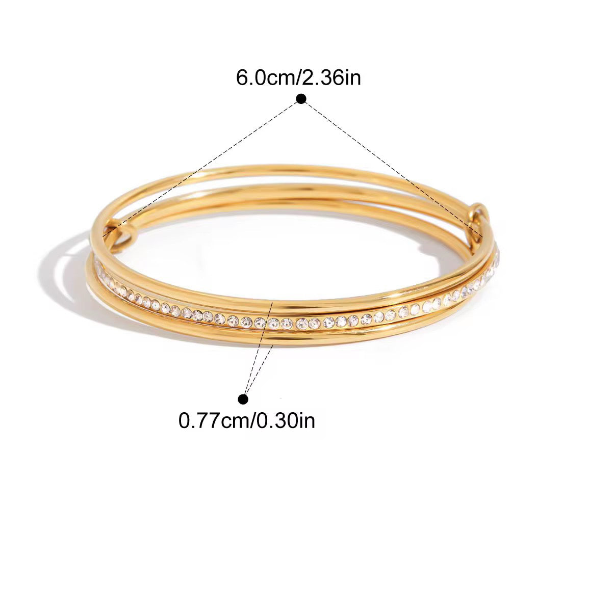 Triple Luxe Bangle Set