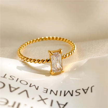 Ava Dainty Ring - Crystal