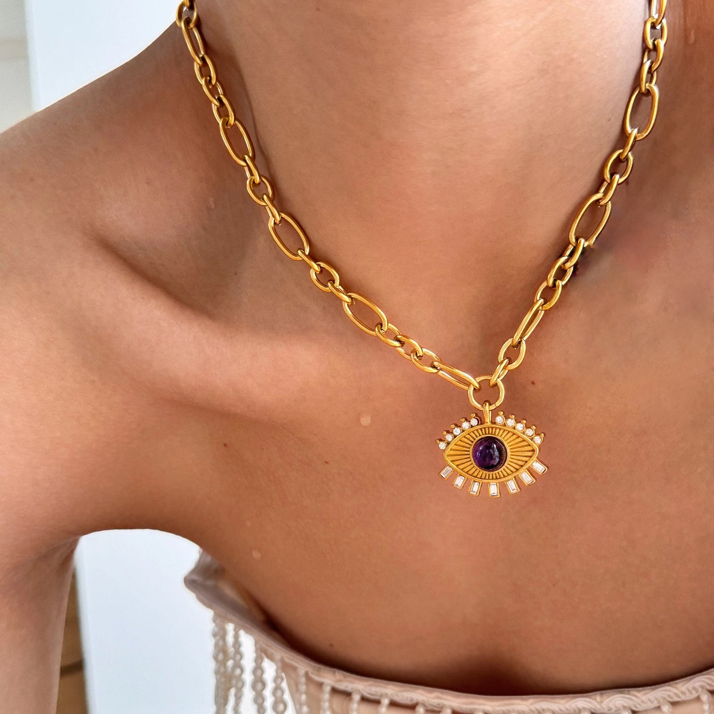 Giselle Evil Eye Necklace